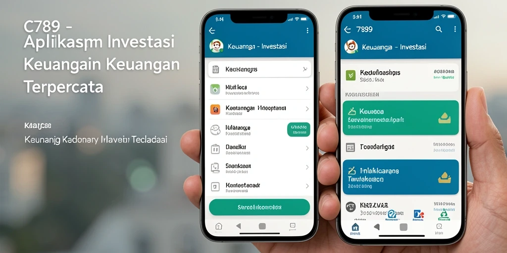 Tampilan antarmuka aplikasi C789 yang modern dan user-friendly.