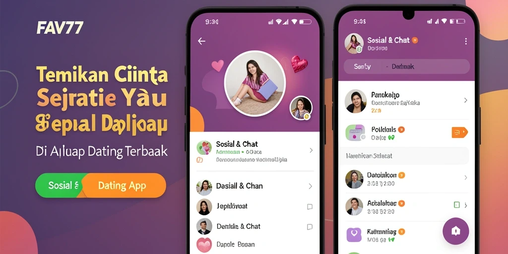 Tampilan antarmuka FAV77 dengan fitur pencocokan pengguna.