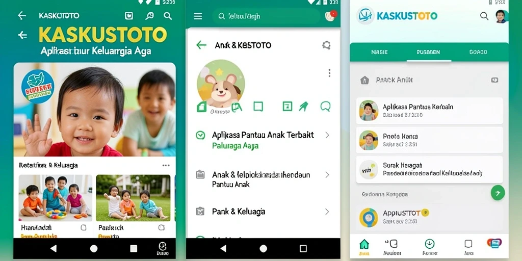 Antarmuka aplikasi KASKUSTOTO yang ramah anak dan mudah digunakan.