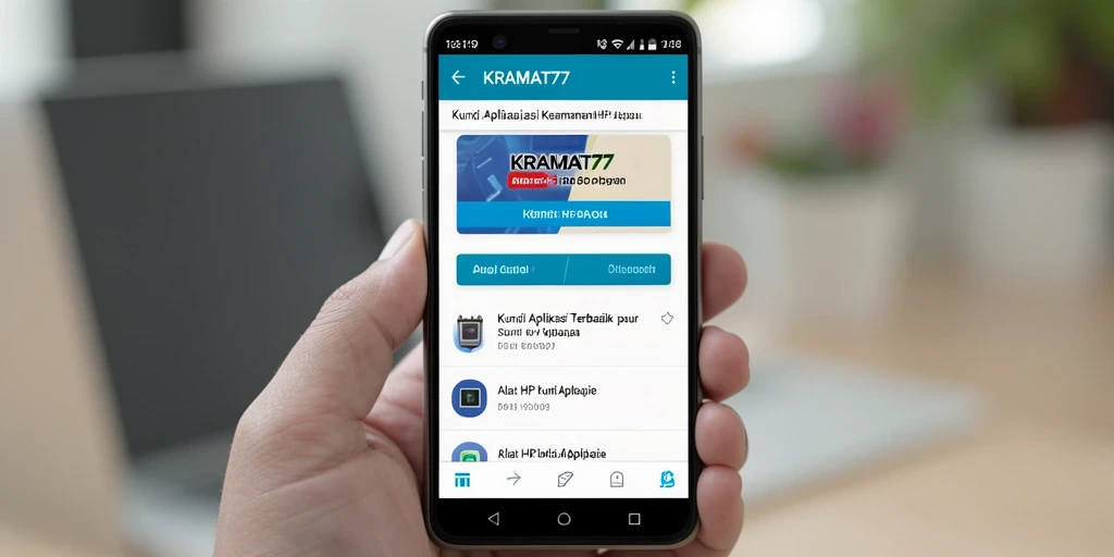 Tampilan antarmuka KRAMAT77 dengan fungsi kunci aplikasi yang mudah.