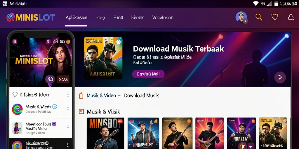 Tampilan antarmuka pengguna MINISLOT yang ramah dan intuitif.